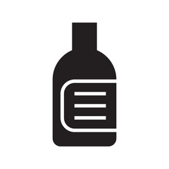 bottle icon or logo isolated sign symbol vector illustration - high quality black style vector icons
