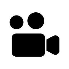 video camera icon or logo isolated sign symbol vector illustration - high quality black style vector icons
