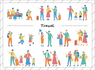 旅行を楽しむ人達 © kid_a