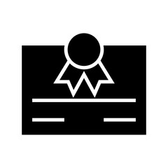 certificate icon or logo isolated sign symbol vector illustration - high quality black style vector icons
