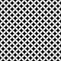 Black and white overlapping circles