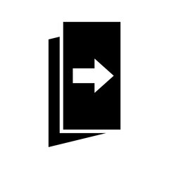 exit icon or logo isolated sign symbol vector illustration - high quality black style vector icons
