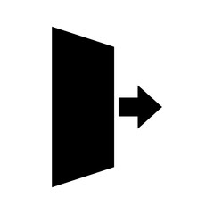 exit icon or logo isolated sign symbol vector illustration - high quality black style vector icons
