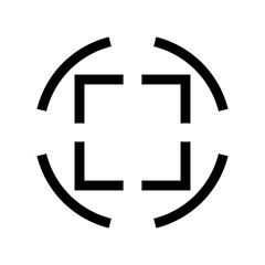 focus icon or logo isolated sign symbol vector illustration - high quality black style vector icons

