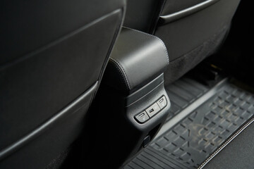 Obraz na płótnie Canvas buttons for heating the rear row of car seats and usb port