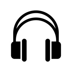 headphone icon or logo isolated sign symbol vector illustration - high quality black style vector icons
