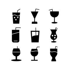 juice icon or logo isolated sign symbol vector illustration - high quality black style vector icons
