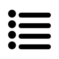 list icon or logo isolated sign symbol vector illustration - high quality black style vector icons
