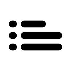 list icon or logo isolated sign symbol vector illustration - high quality black style vector icons
