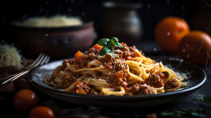 Hearty and Filling Bolognese Pasta with Chunky Tomato Sauce