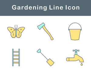 Gardening Vector Icon Set