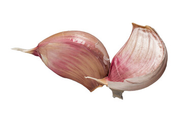 Garlic cloves on isolated background