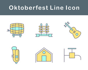Oktoberfest Vector Icon Set