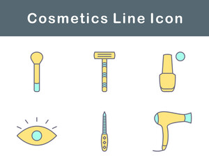 Fototapeta premium Cosmetics Vector Icon Set