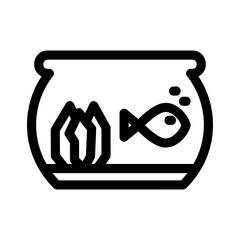 aquarium icon or logo isolated sign symbol vector illustration - high quality black style vector icons
