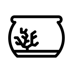 aquarium icon or logo isolated sign symbol vector illustration - high quality black style vector icons
