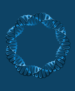 Abstract design against blue background