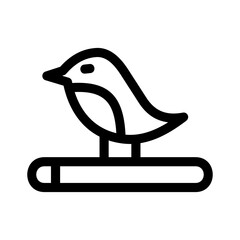 bird icon or logo isolated sign symbol vector illustration - high quality black style vector icons
