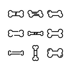 bone icon or logo isolated sign symbol vector illustration - high quality black style vector icons
