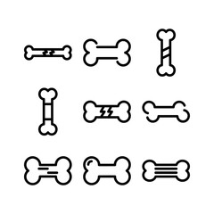bone icon or logo isolated sign symbol vector illustration - high quality black style vector icons

