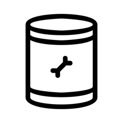 can of food icon or logo isolated sign symbol vector illustration - high quality black style vector icons
