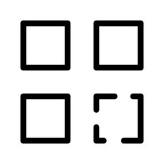 Qr Code Icon Vector Symbol Design Illustration