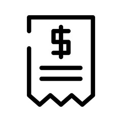 Invoice Icon Vector Symbol Design Illustration