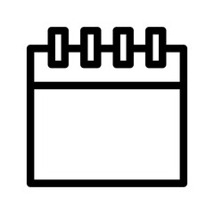 Calendar Icon Vector Symbol Design Illustration
