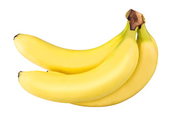 Banana fruit isolated on a transparent background
