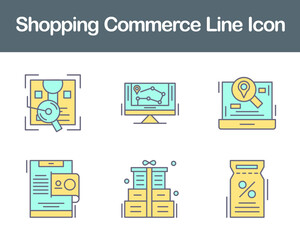 Shopping Commerce Vector Icon Set