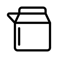 milk icon or logo isolated sign symbol vector illustration - high quality black style vector icons
