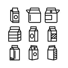 milk icon or logo isolated sign symbol vector illustration - high quality black style vector icons
