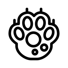 paw icon or logo isolated sign symbol vector illustration - high quality black style vector icons
