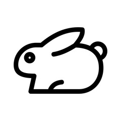 rabbit icon or logo isolated sign symbol vector illustration - high quality black style vector icons

