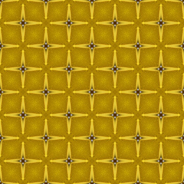Goldand and cream Seamless Pattern. Checkers board, painted vector design, brush stroke texture. Graphic background for business card, brochure, website template, greeting, gift paper, fabric	