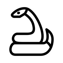 Naklejka premium snake icon or logo isolated sign symbol vector illustration - high quality black style vector icons 