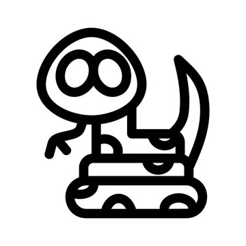 snake icon or logo isolated sign symbol vector illustration - high quality black style vector icons
