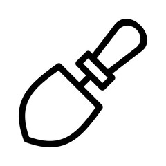 trowel icon or logo isolated sign symbol vector illustration - high quality black style vector icons

