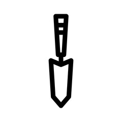 trowel icon or logo isolated sign symbol vector illustration - high quality black style vector icons
