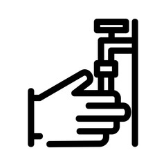 washing hands icon or logo isolated sign symbol vector illustration - high quality black style vector icons
