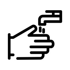 washing hands icon or logo isolated sign symbol vector illustration - high quality black style vector icons
