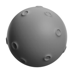 moon 3d illustration © adin