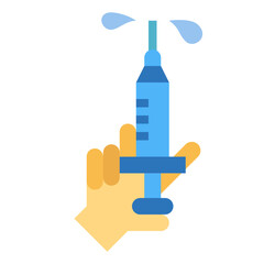 injection flat icon style