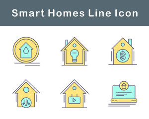 Smart Homes Vector Icon Set