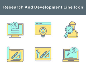 Research And Development Vector Icon Set