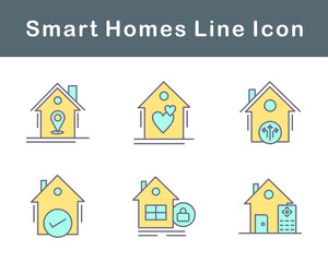 Smart Homes Vector Icon Set