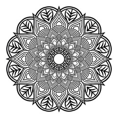 Modern mandala pattern design. Mandala coloring page design