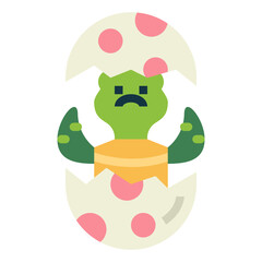 turtle flat icon style