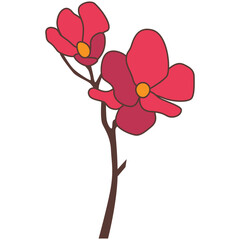 Obraz na płótnie Canvas Flower Illustration