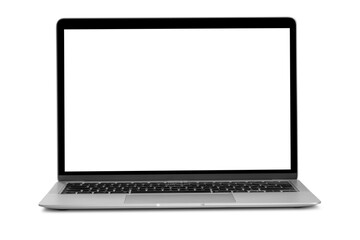 modern laptop computer  isolated on the png background - obrazy, fototapety, plakaty